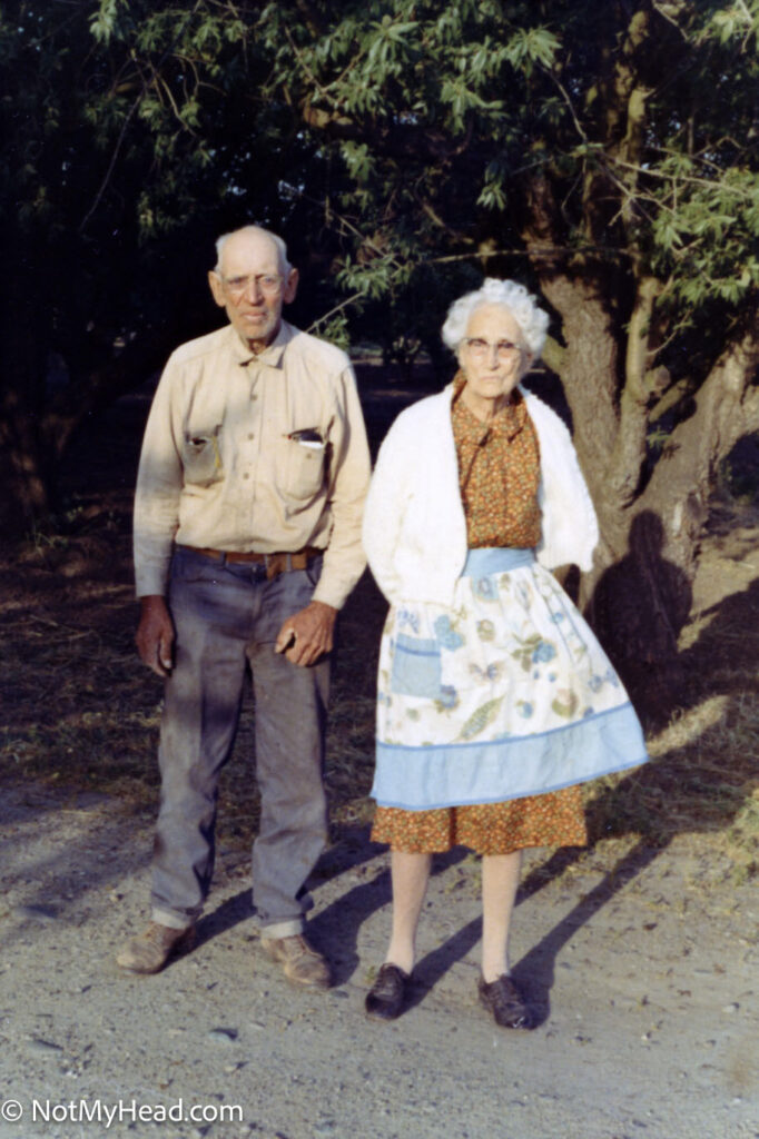 Photo of: Ed Blacklock, Margaret Blacklock Richey, Hollister, April 27, 1968  Date: 1968 Location:  Hollister  USA