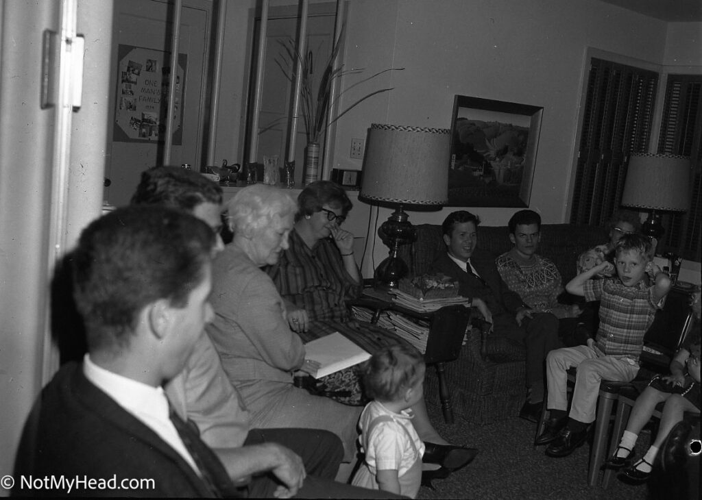 Photo of: Family Thanksgiving 1960's  Date: 1963 Location:    USA