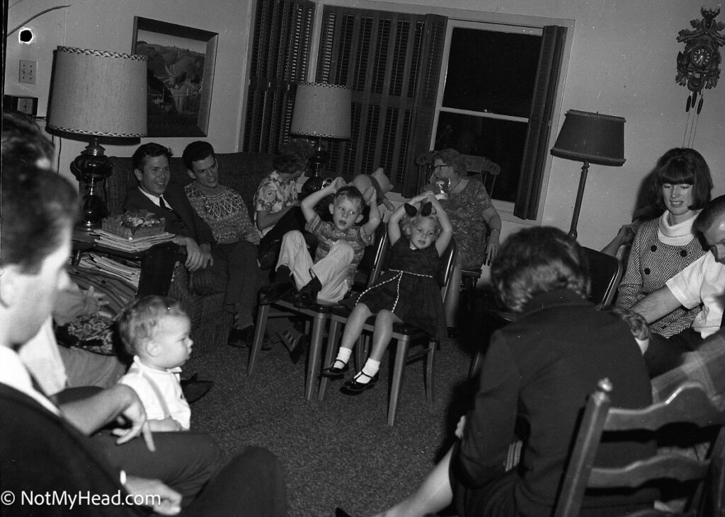 Photo of: Family Thanksgiving 1960's  Date: 1963 Location:    USA