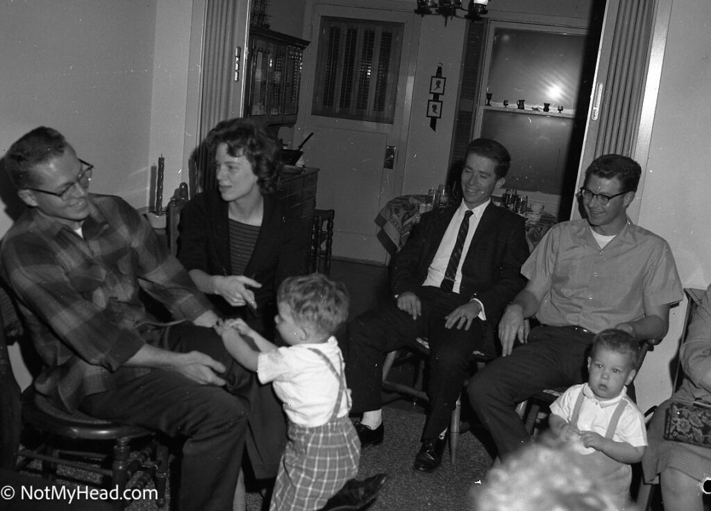 Photo of: Family Thanksgiving 1960's  Date: 1963 Location:  Richmond California USA