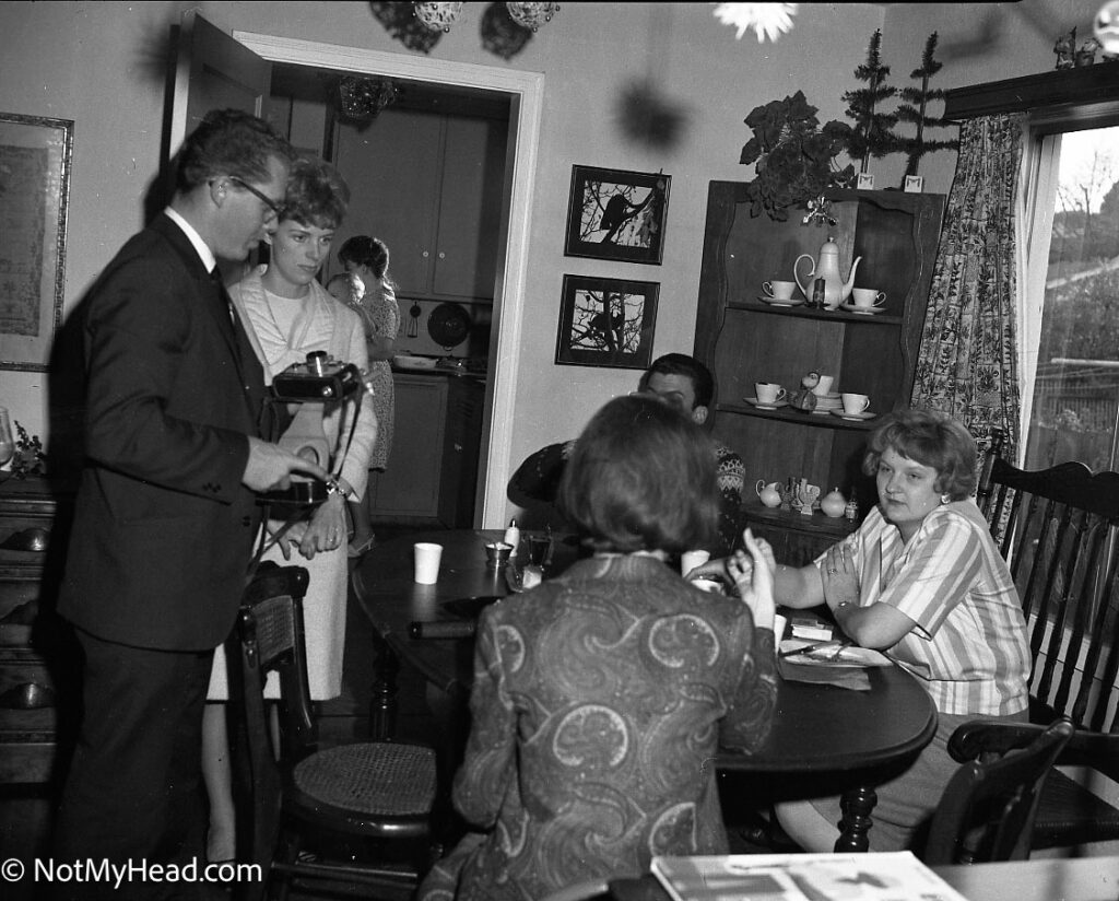 Photo of: Christmas Roundabout, 1965  Date: 1965 Location: 6116 Orchard Ave. Richmond Ca USA