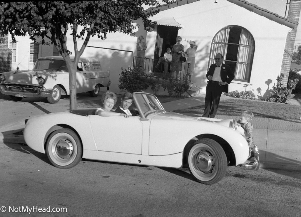 Photo of: Wedding Reception of Gene Prince & Cynthia Kramer, 15 Jul 1961  Date: 1961-07-15 Location: 6116 Orchard Ave. Richmond California USA