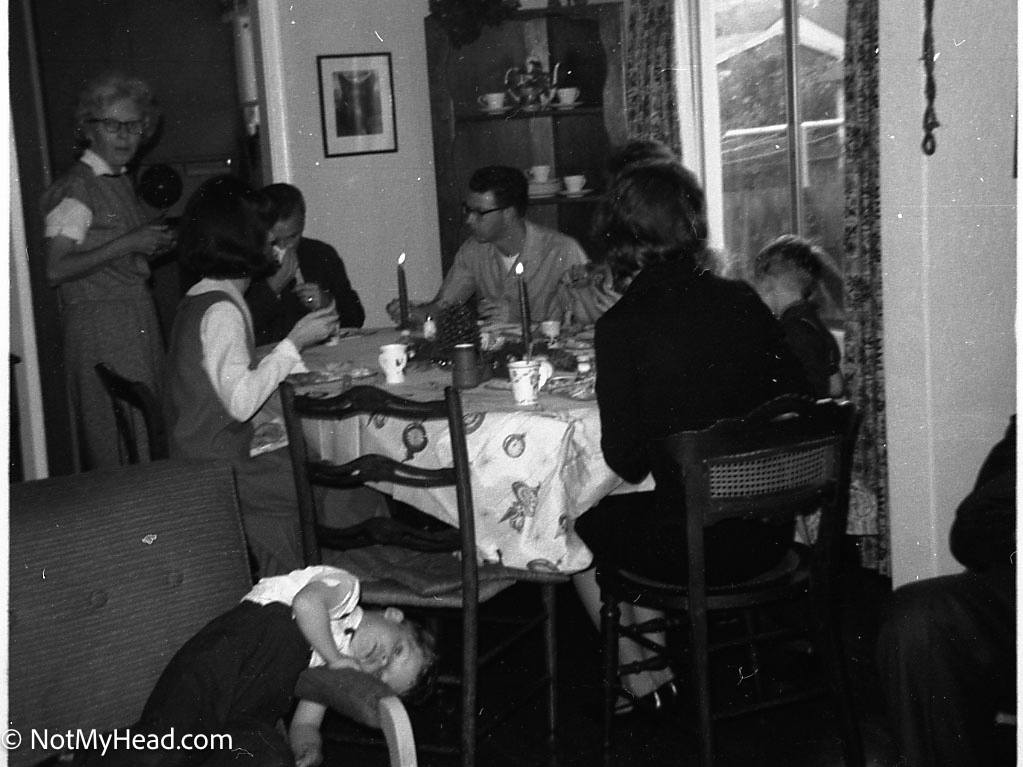 Photo of: Christmas Roundabout, 1965  Date: 1965 Location: 6116 Orchard Ave. Richmond California USA