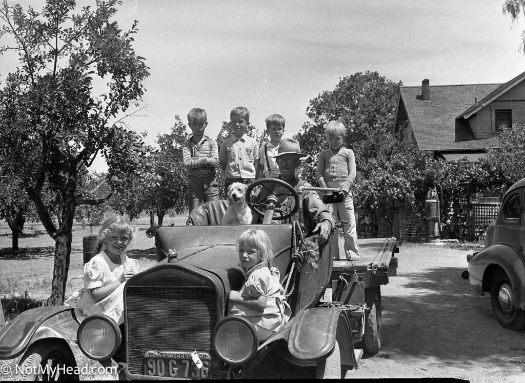 Photo of: Summer on Santa Ana Rd Ranch  Date: 1941 Location: Santa Ana Road Hollister California USA