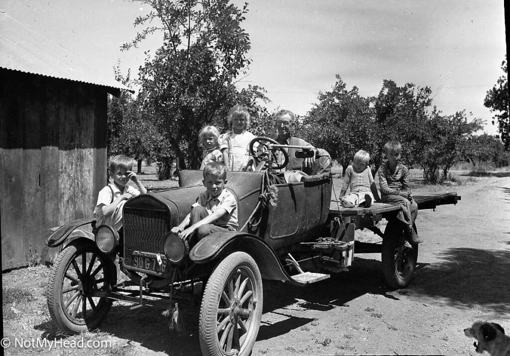 Photo of: Summer on Santa Ana Rd Ranch  Date: 1941 Location: Santa Ana Road Hollister California USA