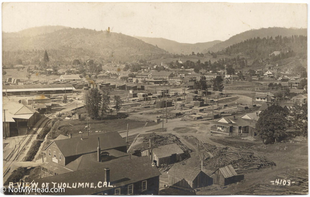 Photo of: A view of Tuolumne  Date: 1900 Location:  Tuolumne California USA