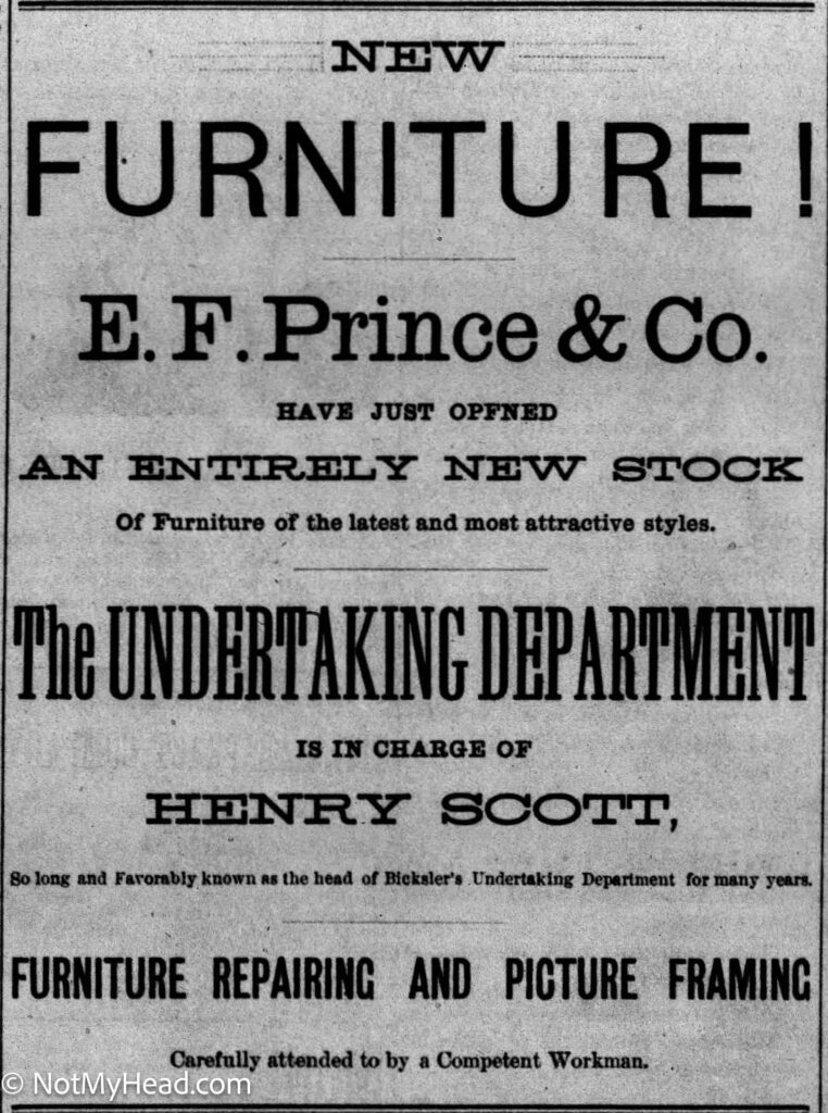 Photo of: E.F. Prince and Co. 1887  Date: 1887 Location:  Ashland Wisconsin