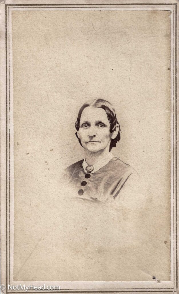 Photo of: Eliza Weston Prince (1809-1901)  Date: 1860 Location:  Buffalo New York USA