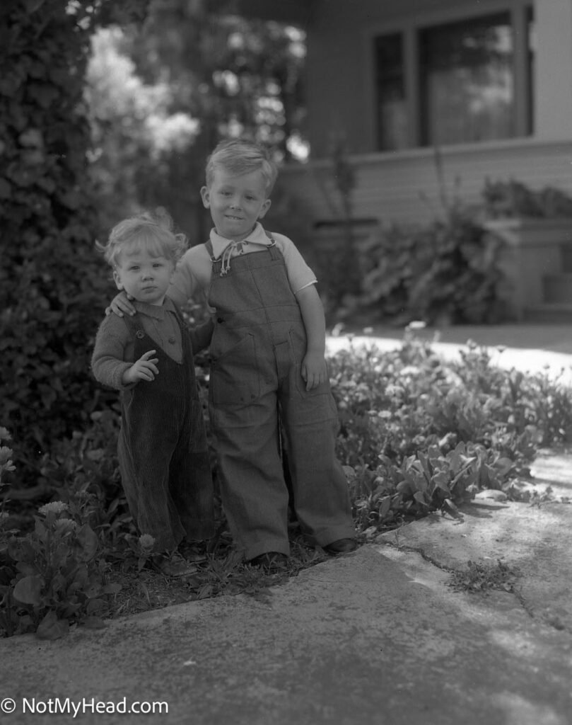 Photo of: Home folks & Morris family Hollister May 8, 1938  Date: 1938-05-08 Location: Santa Ana Road Hollister California USA