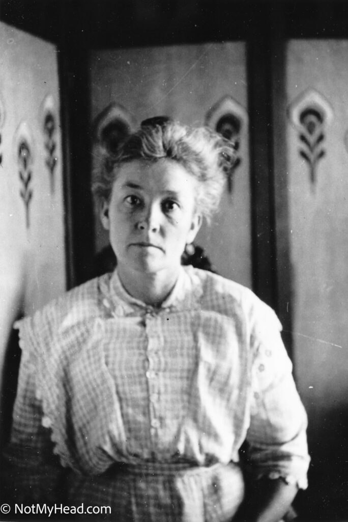 Photo of: Maude Mitchell Prince  Date: 1915 Location:  Tuolumne California USA