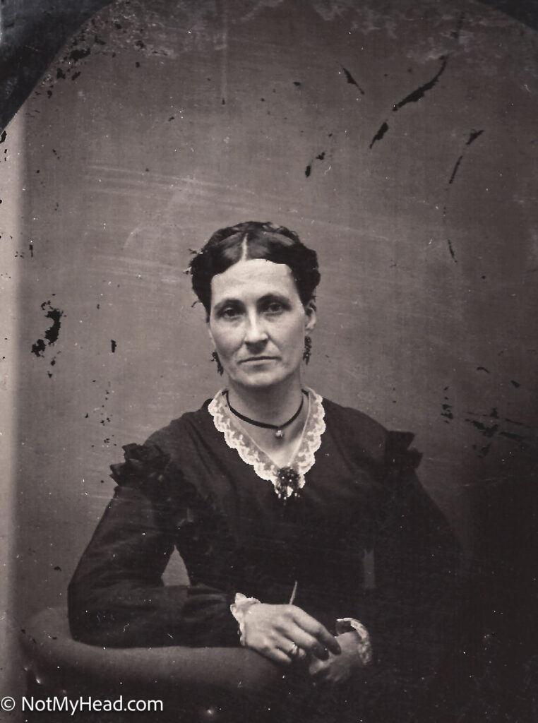 Photo of: Orpha Matilda Bebee Prince  Date: 1870 Location:  Ashland Wisconsin USA