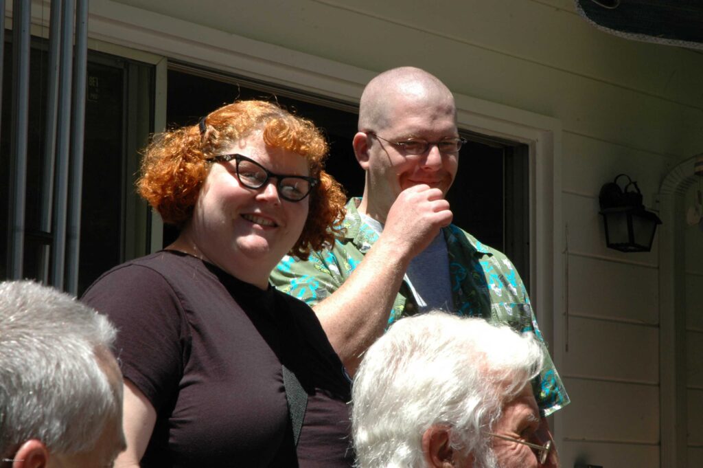 Photo of: Becky Prince Head & Lance Head  File: Overstreet Reunion 2004-40.jpg Date: 2004-07-19 Location: El Cerrito California