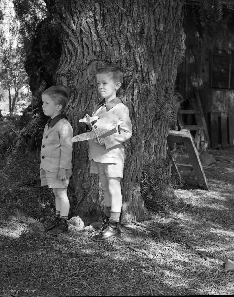 Photo of:   File: Prince Boys, Morris children at Hollister, May 18, 1941-4.jpg Date: 1941 Location: