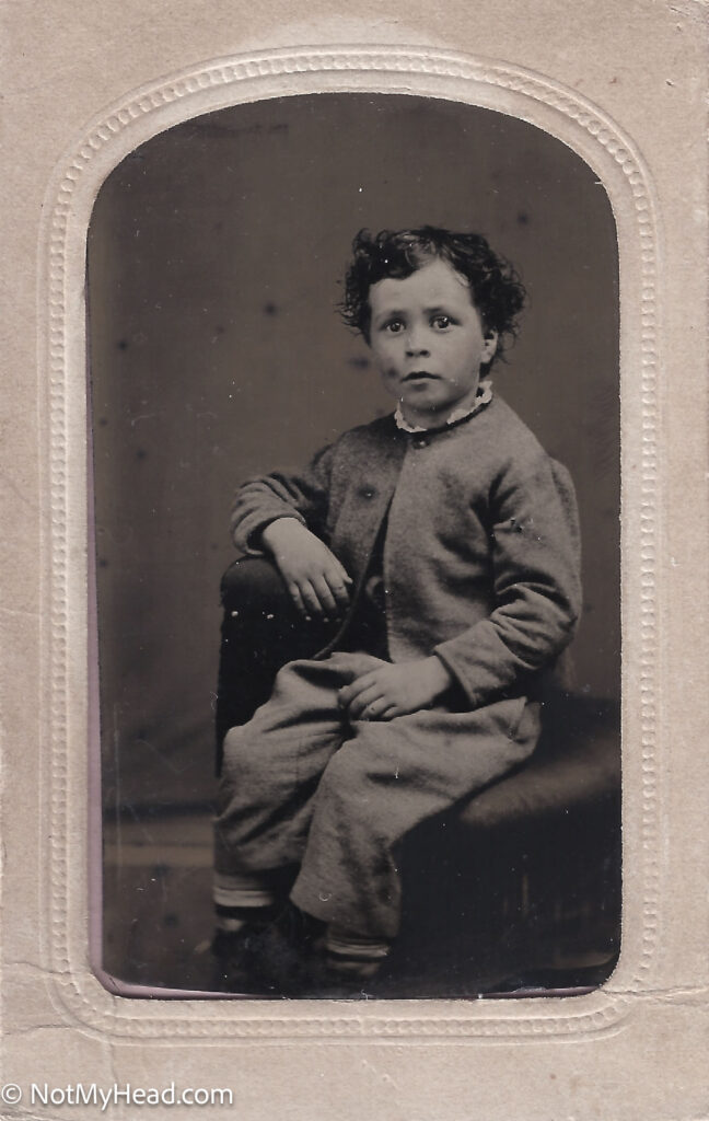 Photo of: Roy Bebee Prince (1870-1853)  Date: 1875-01-01 Location:  Ashland Wisconsin USA