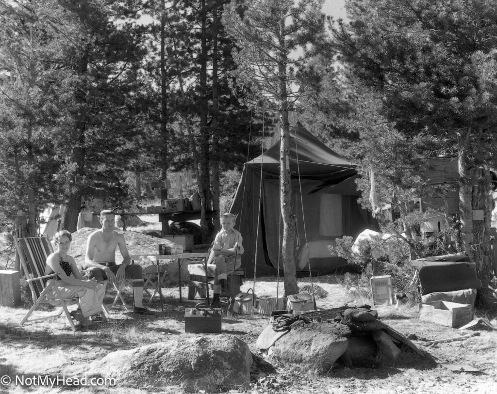 Photo of: The Dormans in Camp Aug, 1935  Date:  Location: