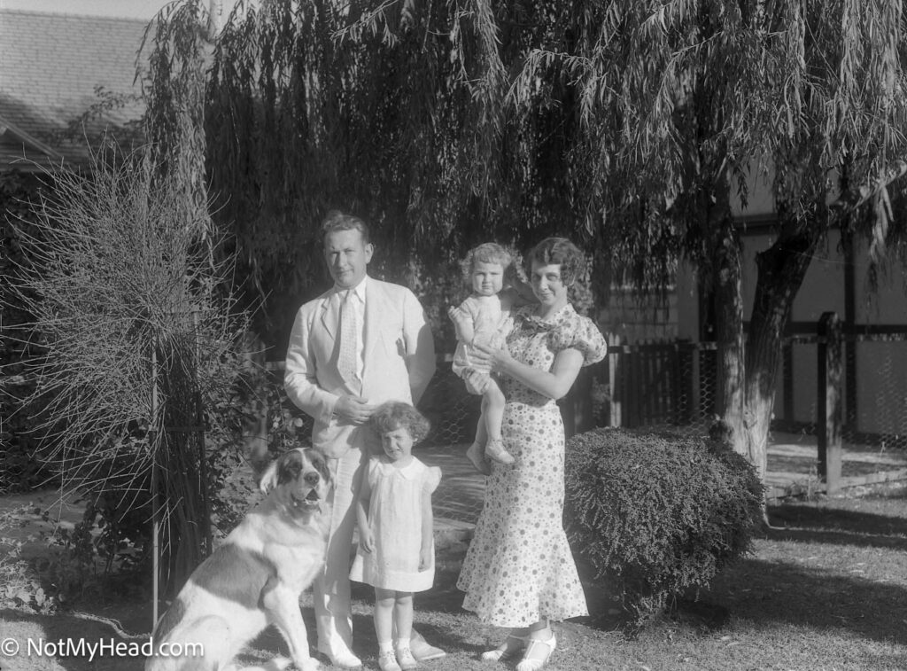 Photo of: The Mundts Sept 15, 1935 Folsom  Date: 1935 Location:  Folsom California